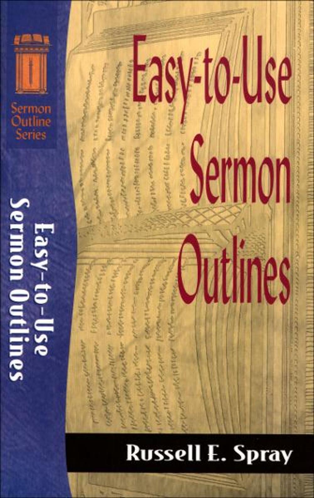 Big bigCover of Easy-to-Use Sermon Outlines (Sermon Outline Series)