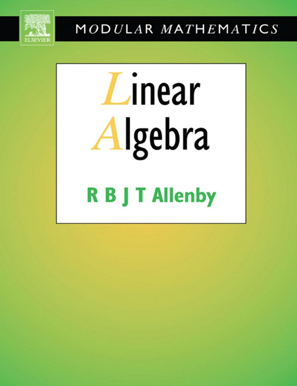 Big bigCover of Linear Algebra