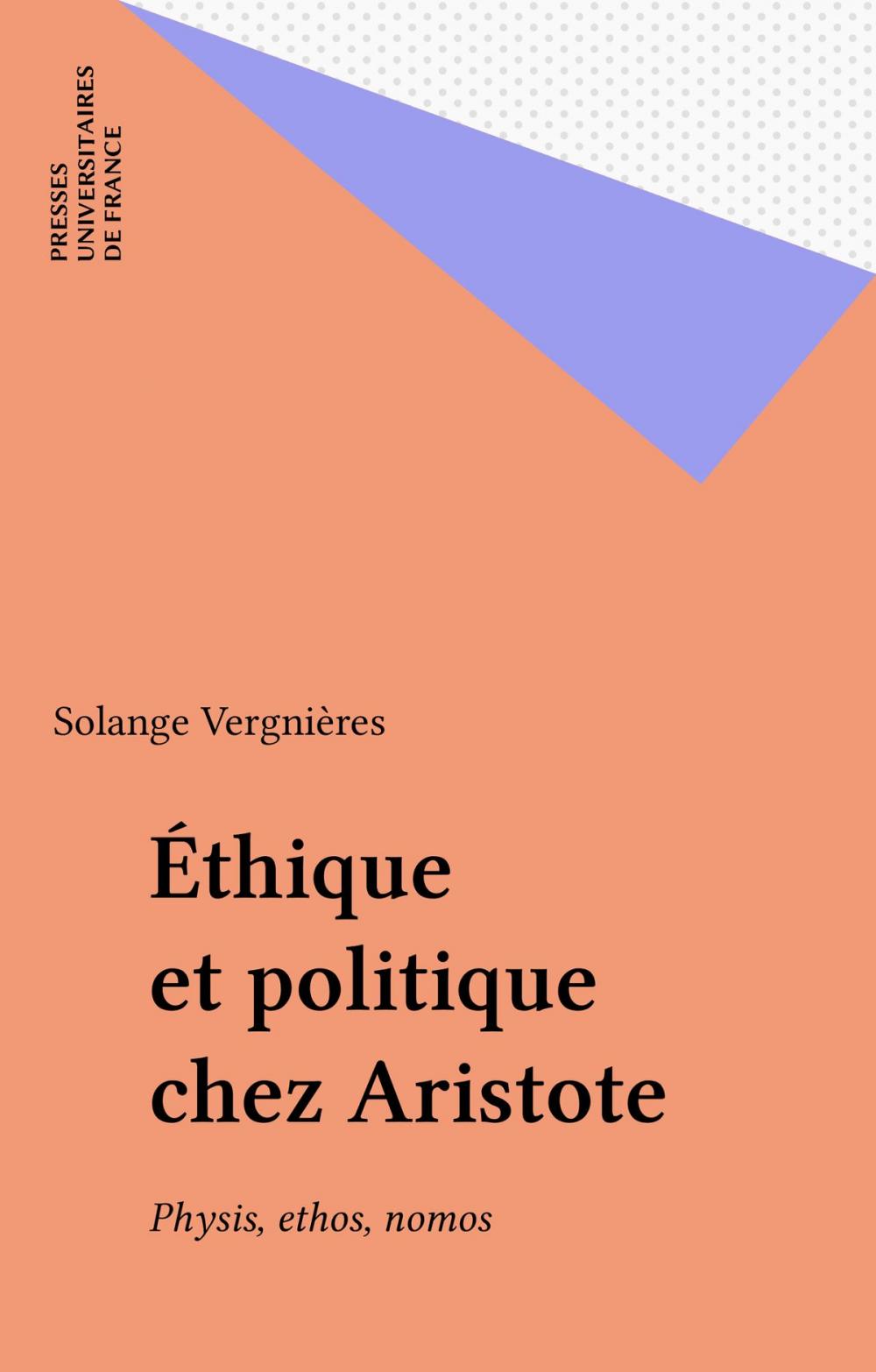 Big bigCover of Éthique et politique chez Aristote