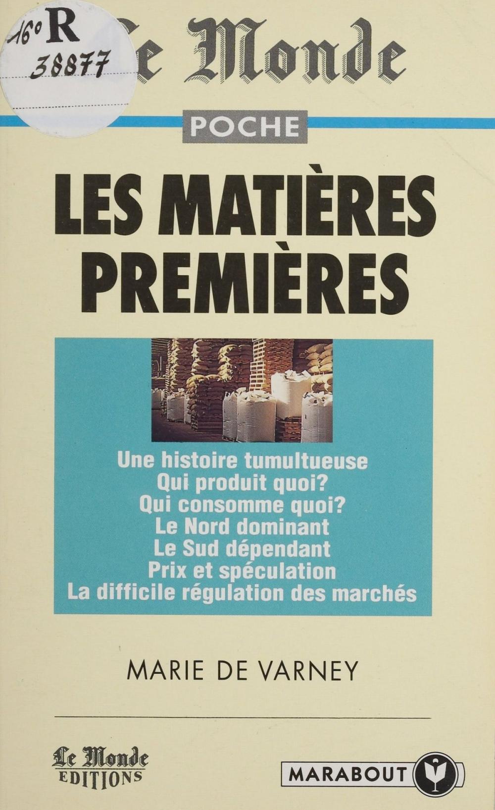 Big bigCover of Les matières premières