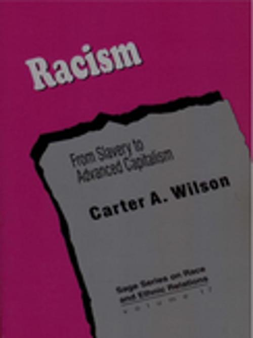 Cover of the book Racism by Dr. Carter A. Wilson, SAGE Publications