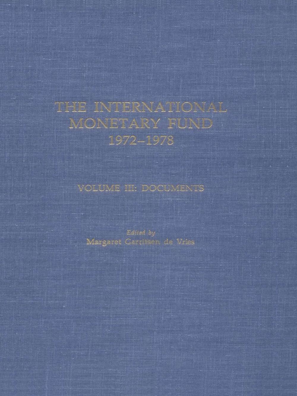 Big bigCover of IMF History (1972-1978) Volume 3