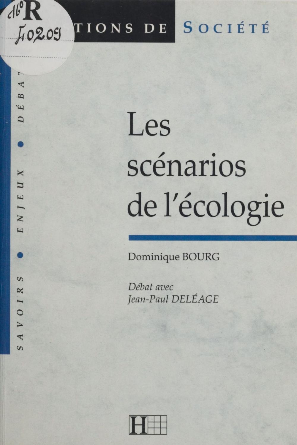 Big bigCover of Les scénarios de l'écologie