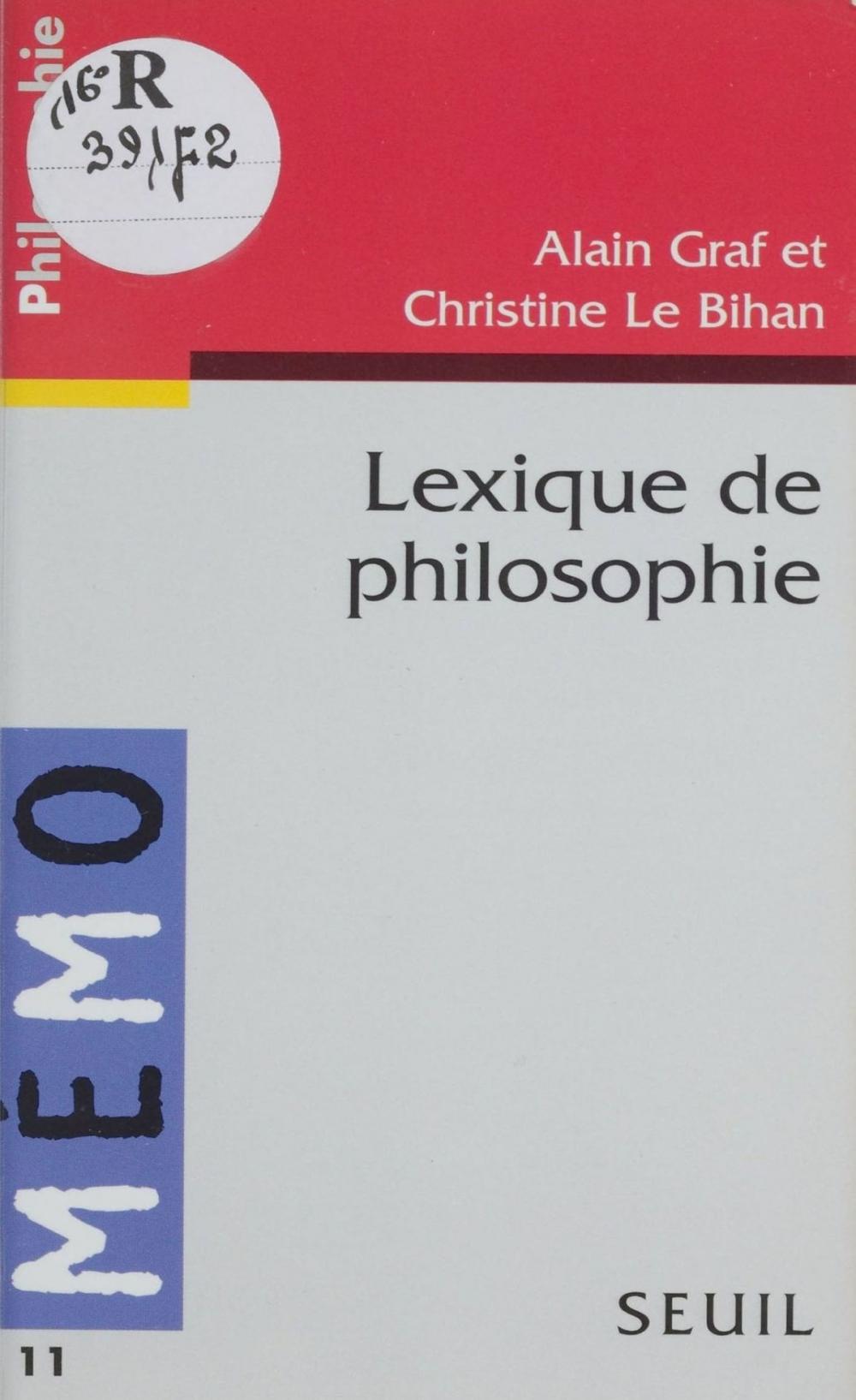 Big bigCover of Lexique de philosophie