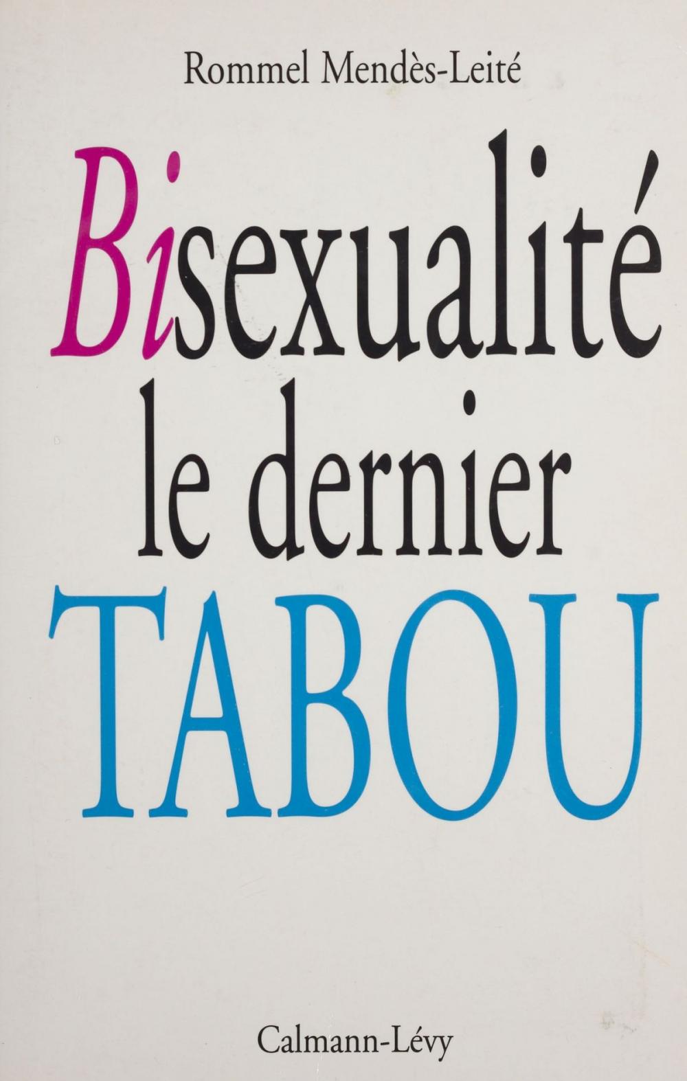 Big bigCover of Bisexualité : le dernier tabou