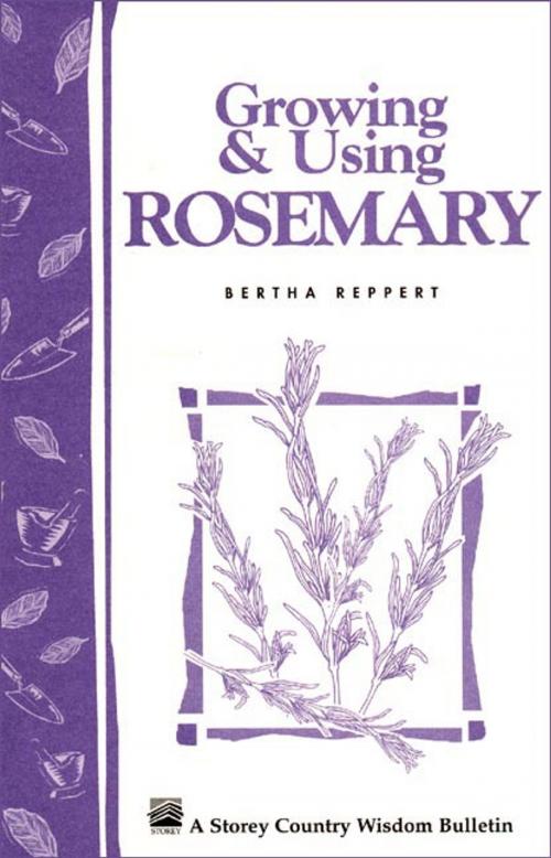 Cover of the book Growing & Using Rosemary by Bertha Reppert, Storey Publishing, LLC