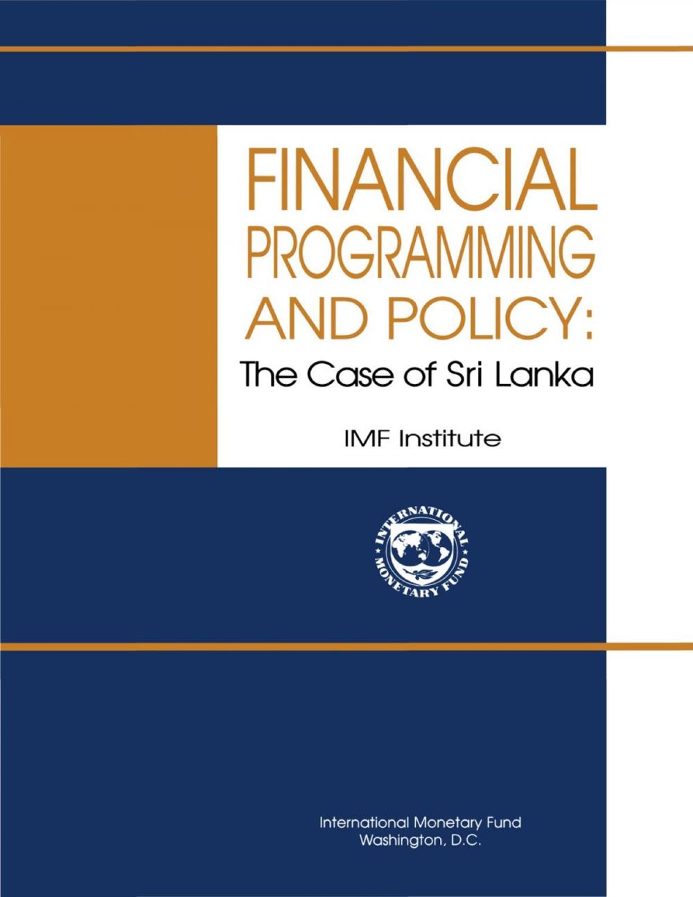 Big bigCover of Financial Programming and Policy: The Case of Sri Lanka