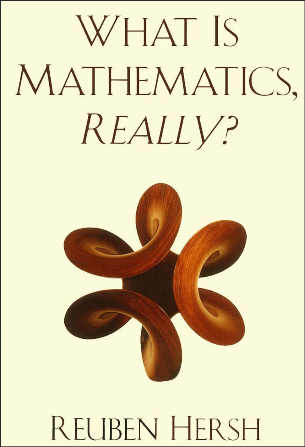 Big bigCover of What Is Mathematics, Really?