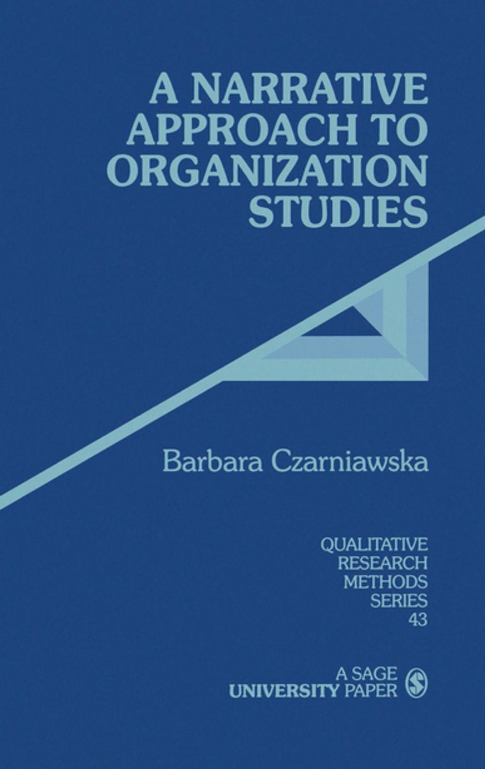 Big bigCover of A Narrative Approach to Organization Studies