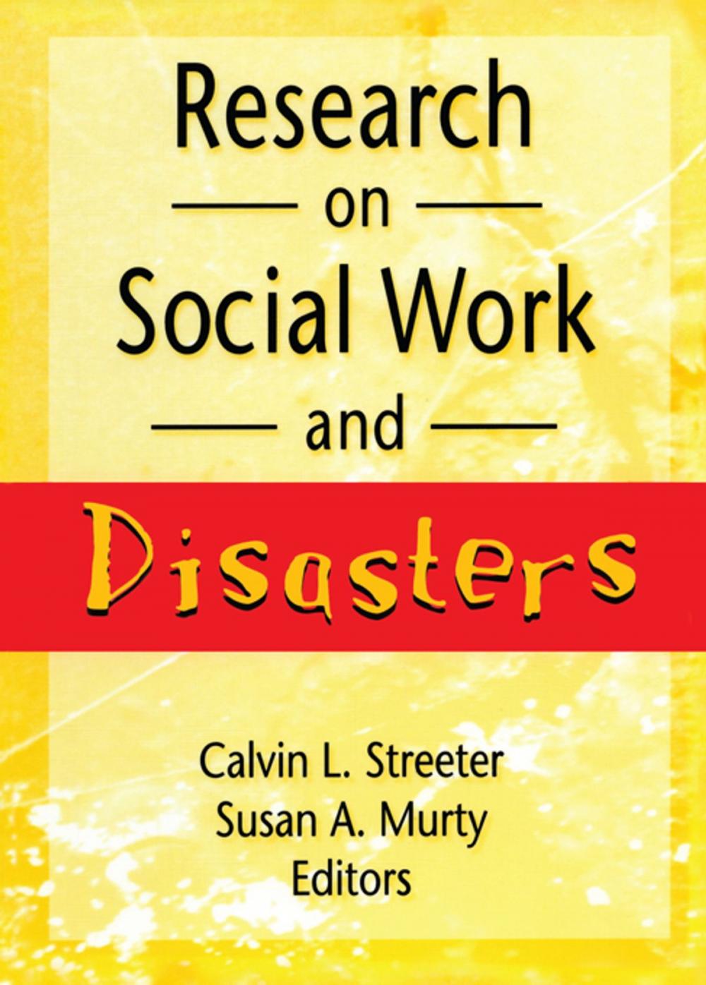 Big bigCover of Research on Social Work and Disasters