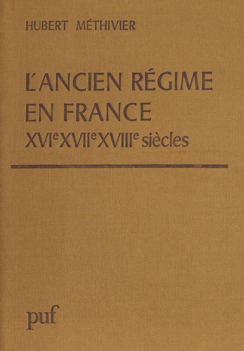 Big bigCover of L'Ancien régime en France