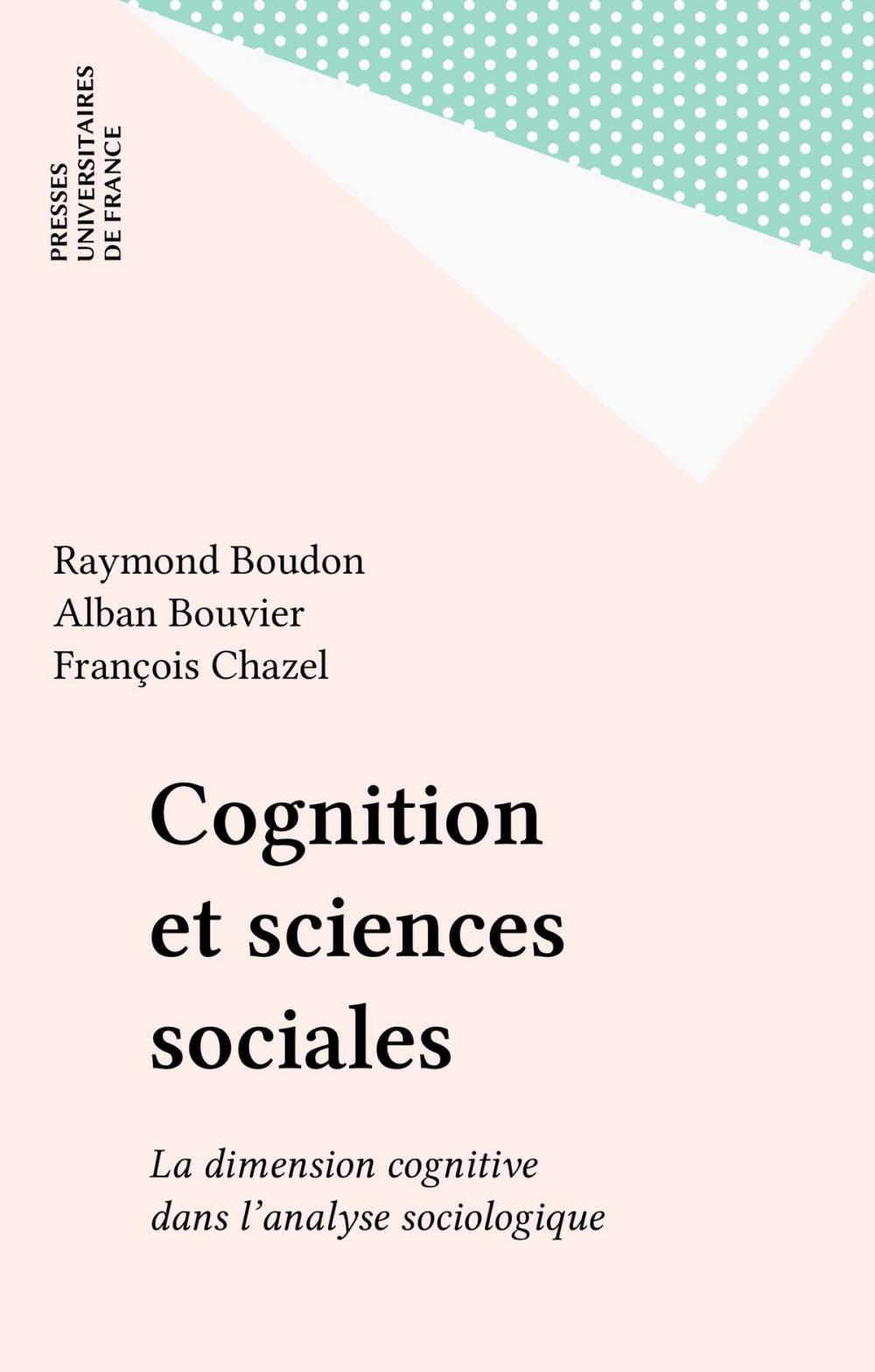 Big bigCover of Cognition et sciences sociales