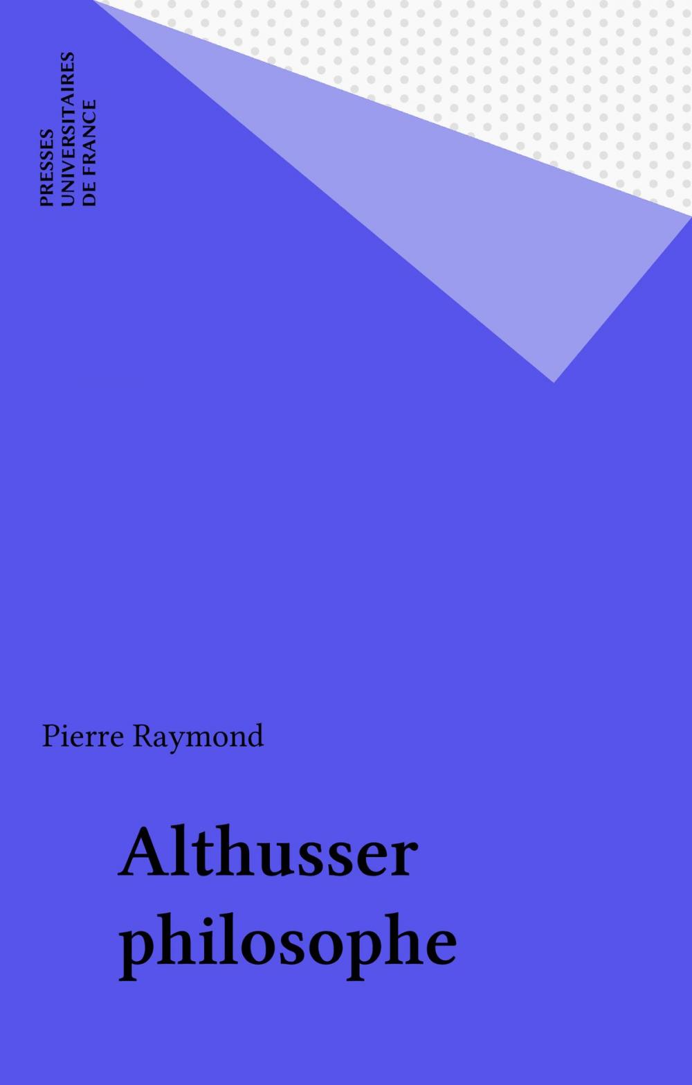 Big bigCover of Althusser philosophe