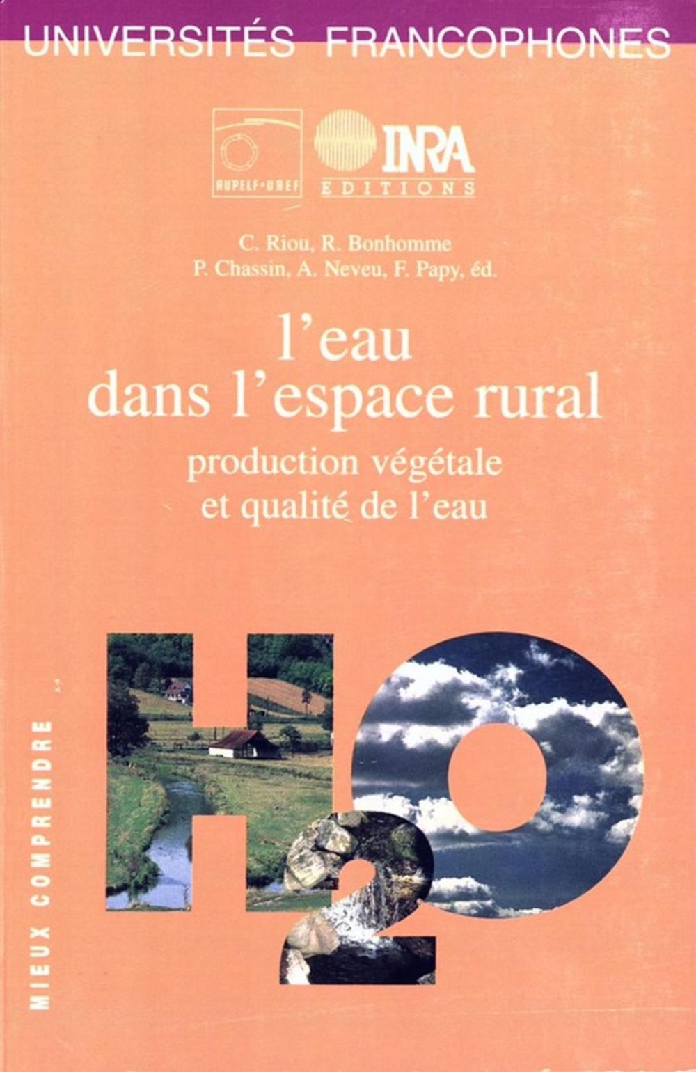 Big bigCover of L'eau dans l'espace rural