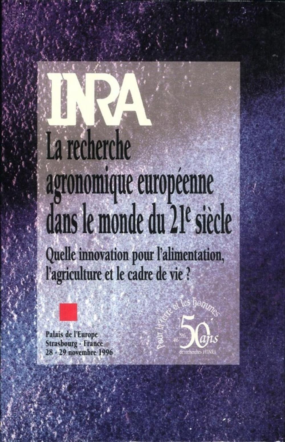 Big bigCover of La recherche agronomique européenne dans le monde du 21è siècle