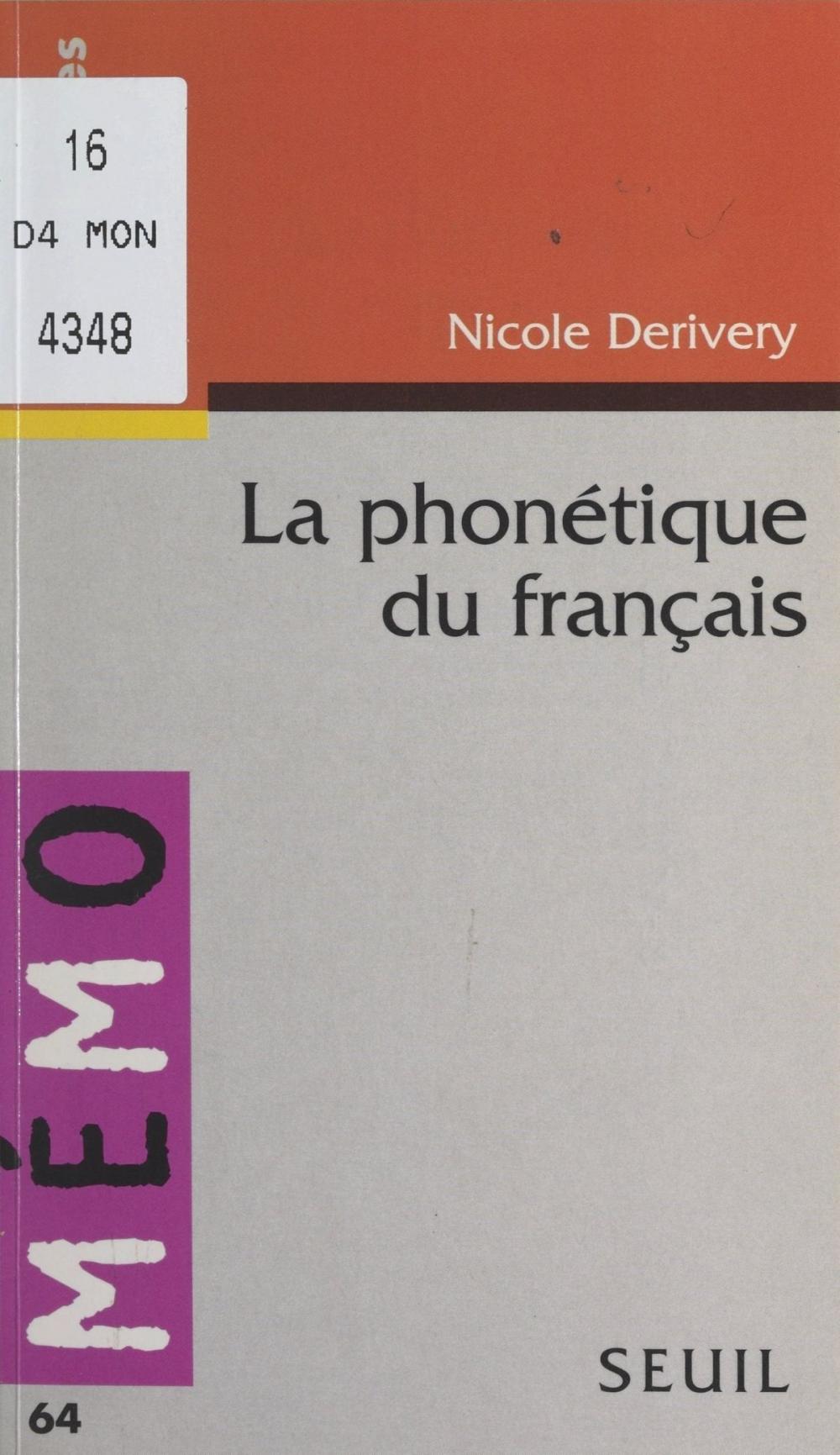 Big bigCover of La phonétique du français