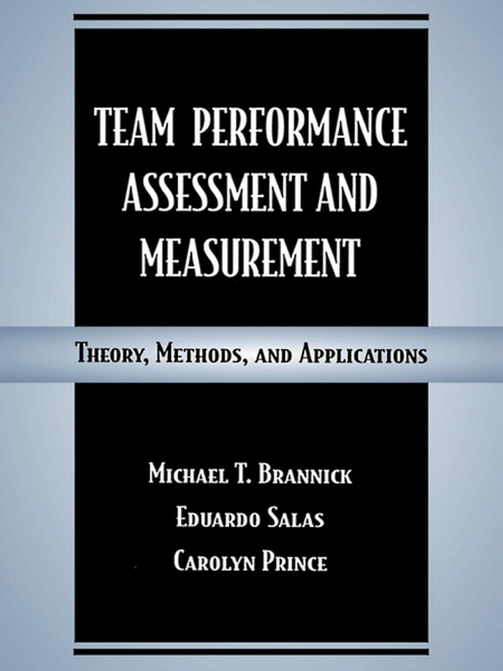 Big bigCover of Team Performance Assessment and Measurement