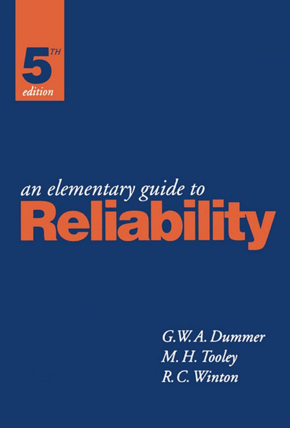 Big bigCover of An Elementary Guide to Reliability