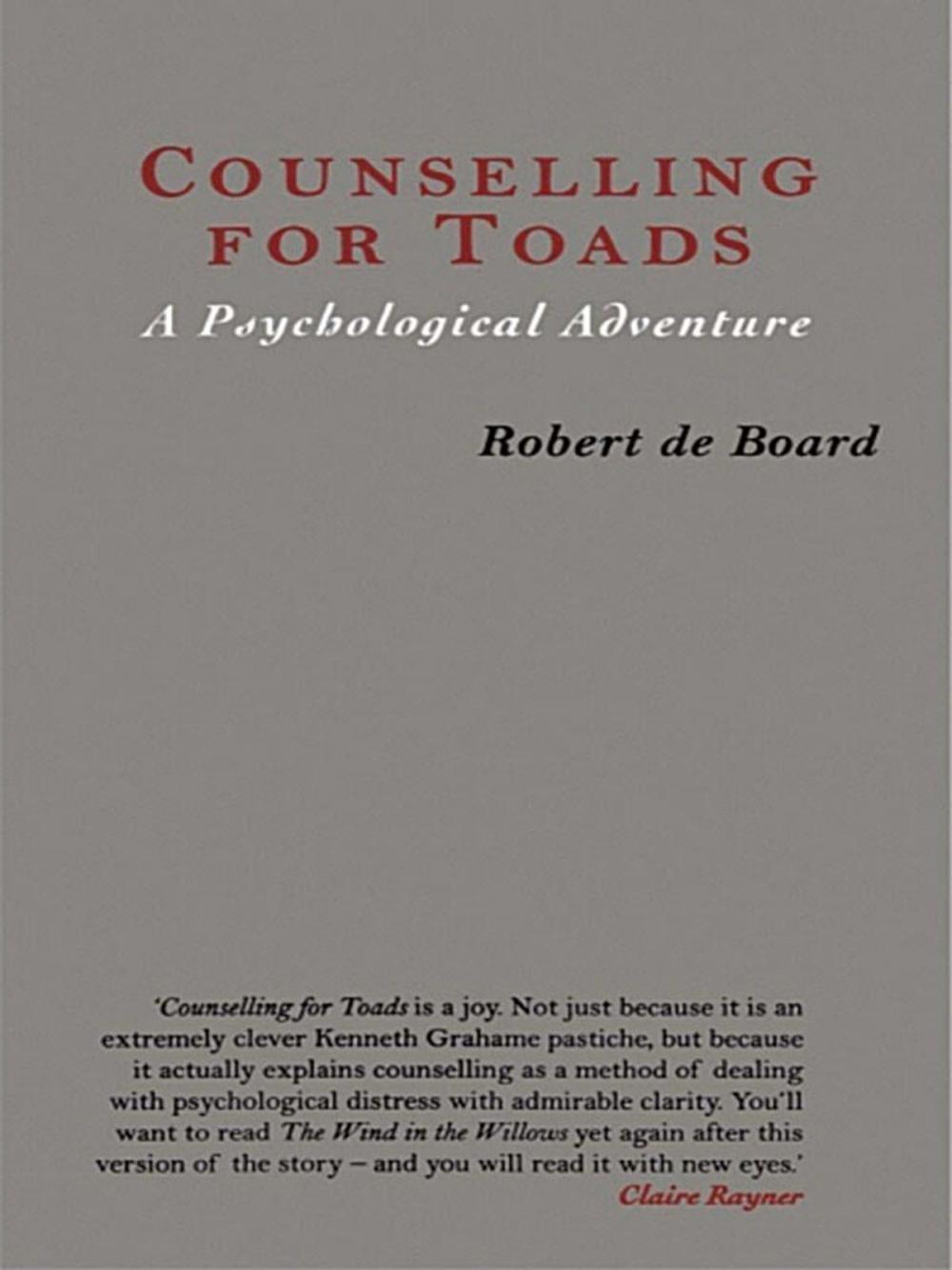 Big bigCover of Counselling for Toads: A Psychological Adventure