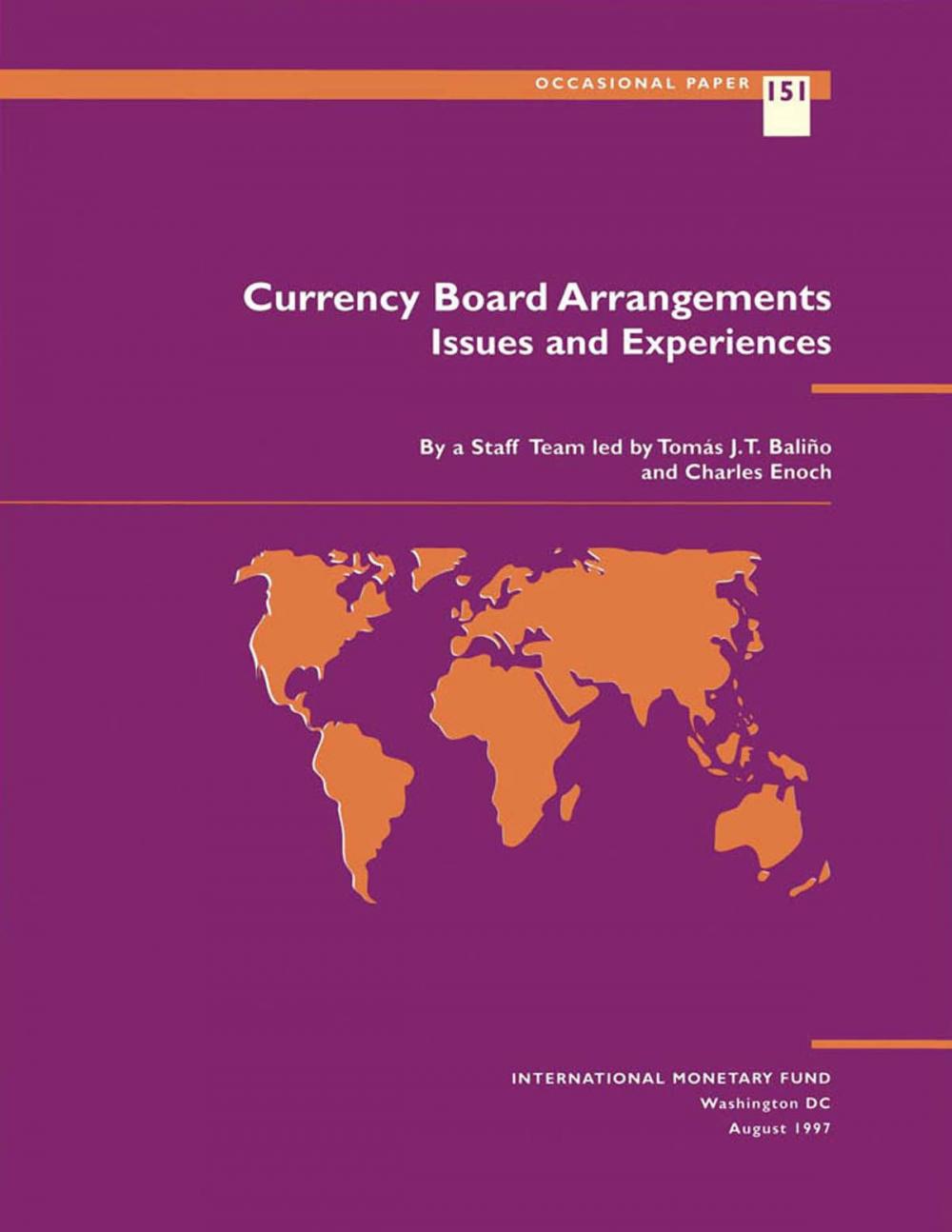 Big bigCover of Currency Board Arrangements: Issues and Experiences