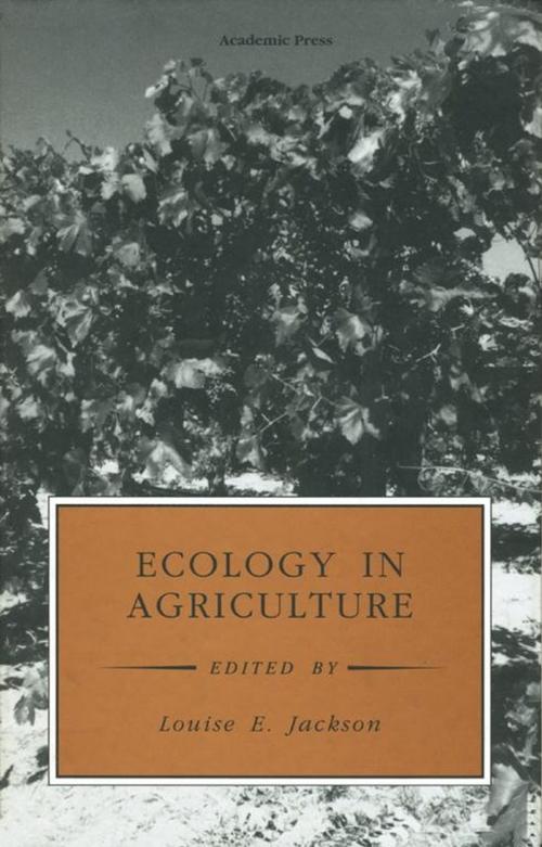 Cover of the book Ecology in Agriculture by Louise E. Jackson, Elsevier Science