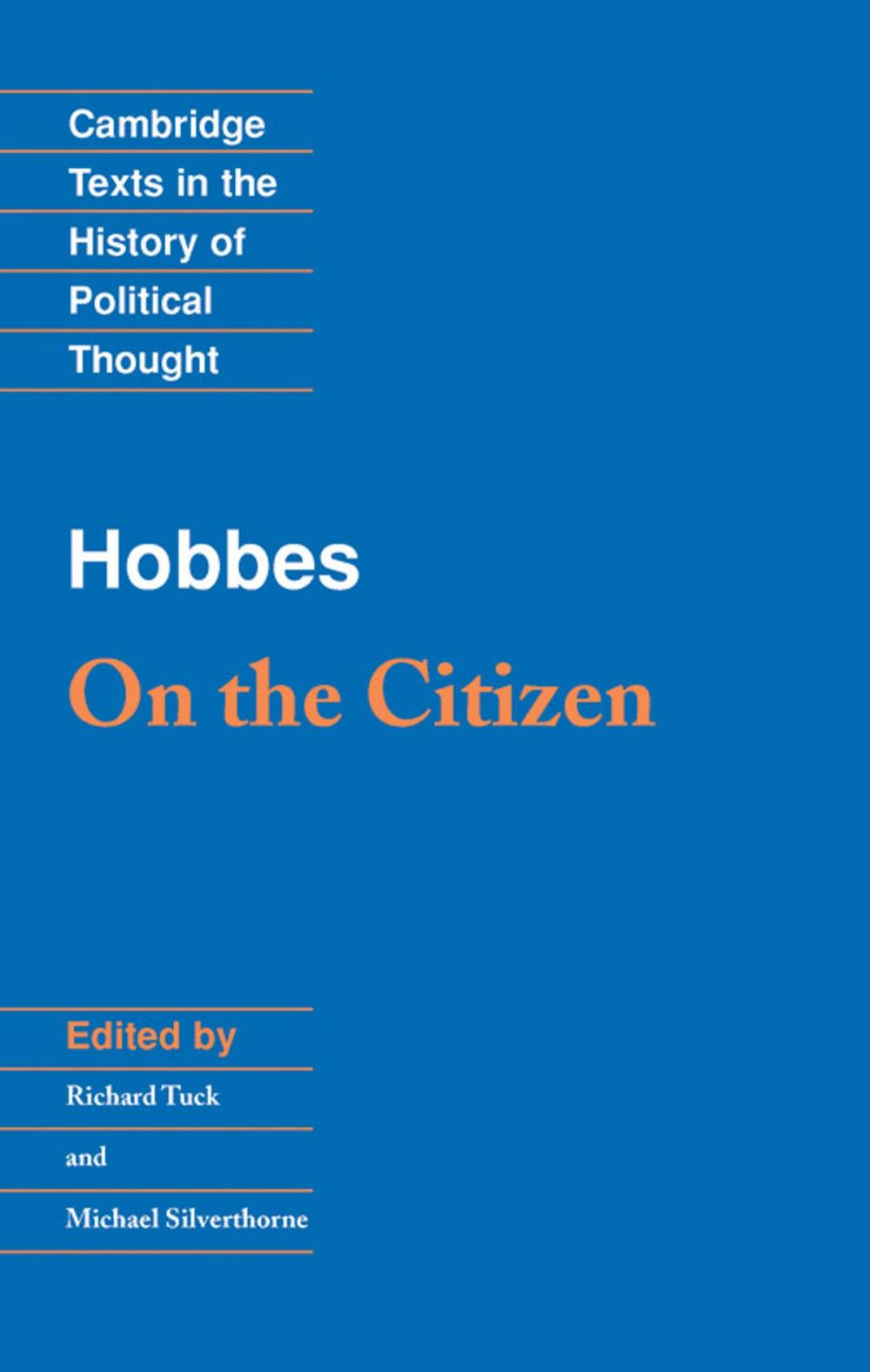 Big bigCover of Hobbes: On the Citizen