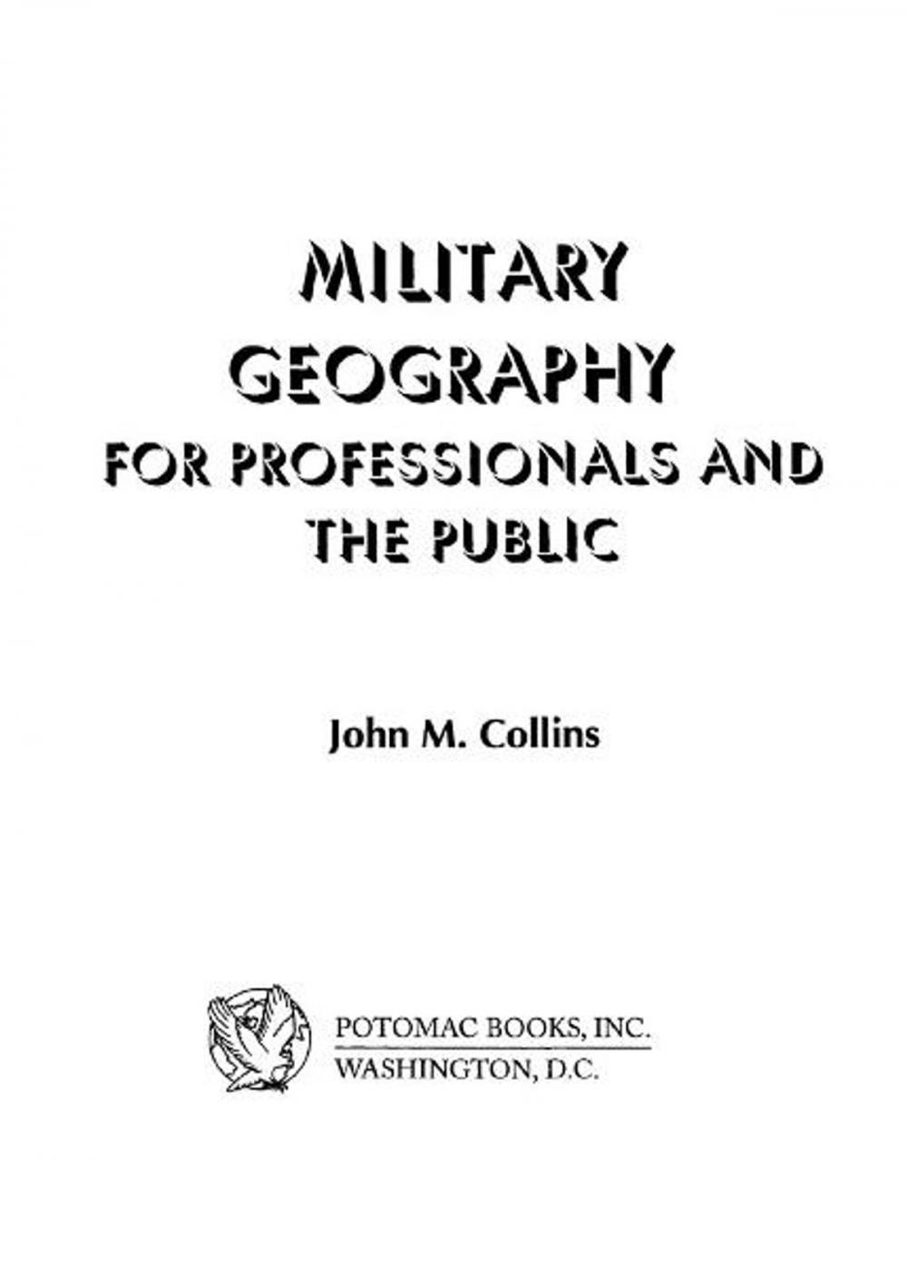 Big bigCover of Military Geography