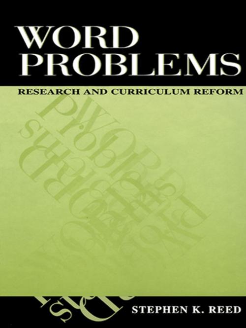 Cover of the book Word Problems by Stephen K. Reed, Taylor and Francis