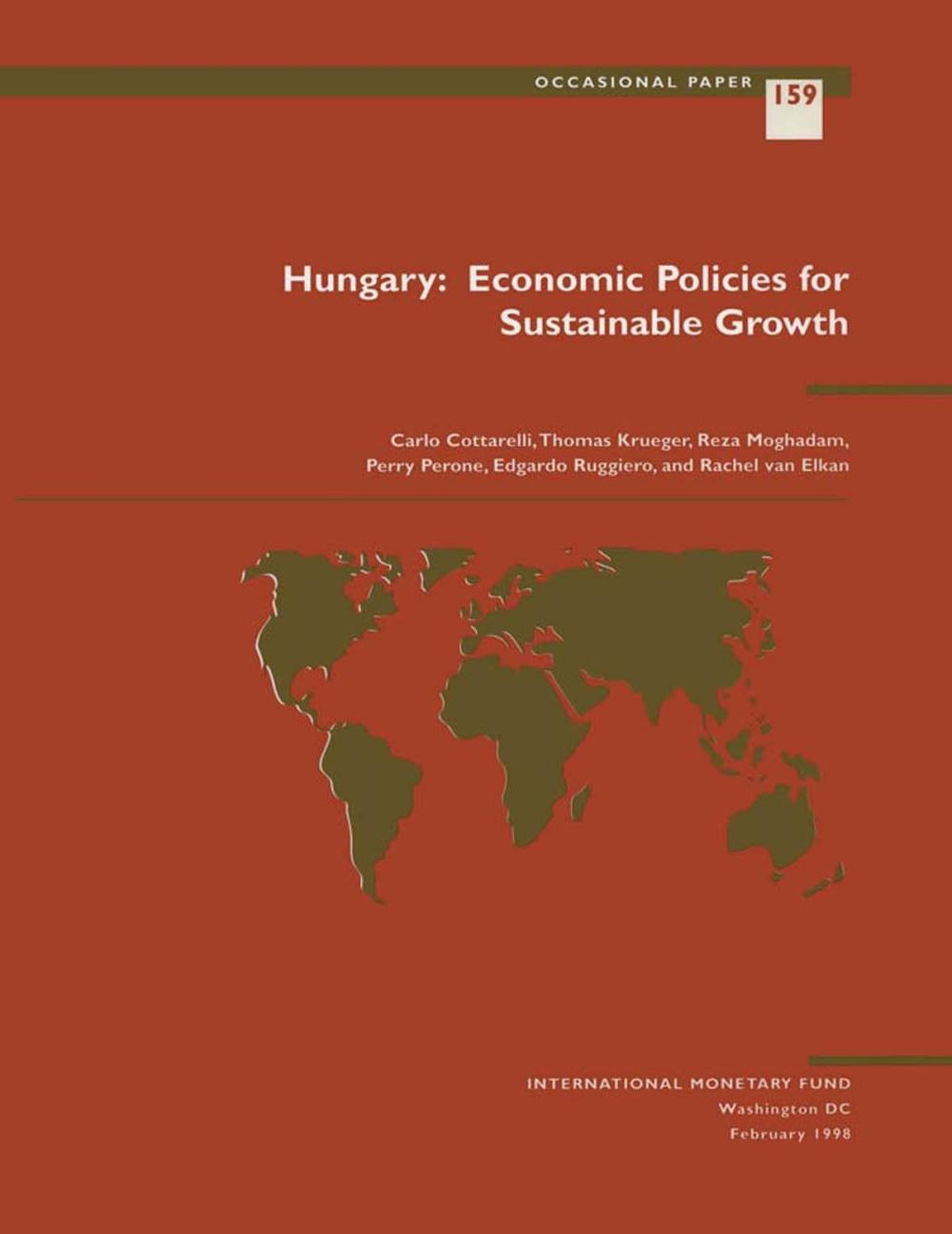 Big bigCover of Hungary: Economic Policies for Sustainable Growth