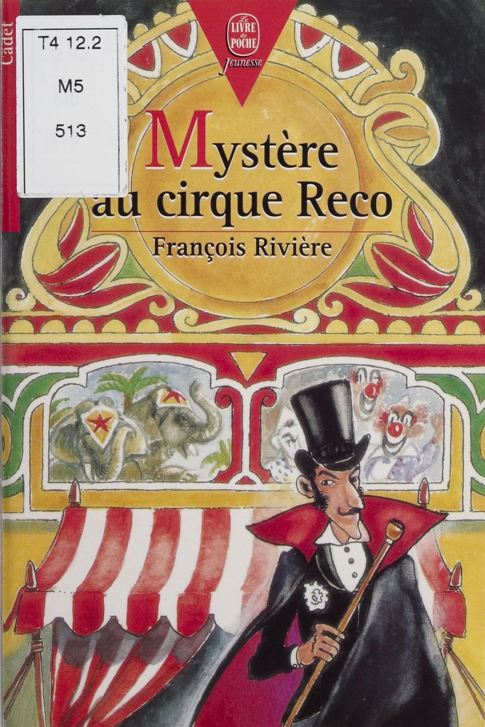 Big bigCover of Mystère au cirque Reco