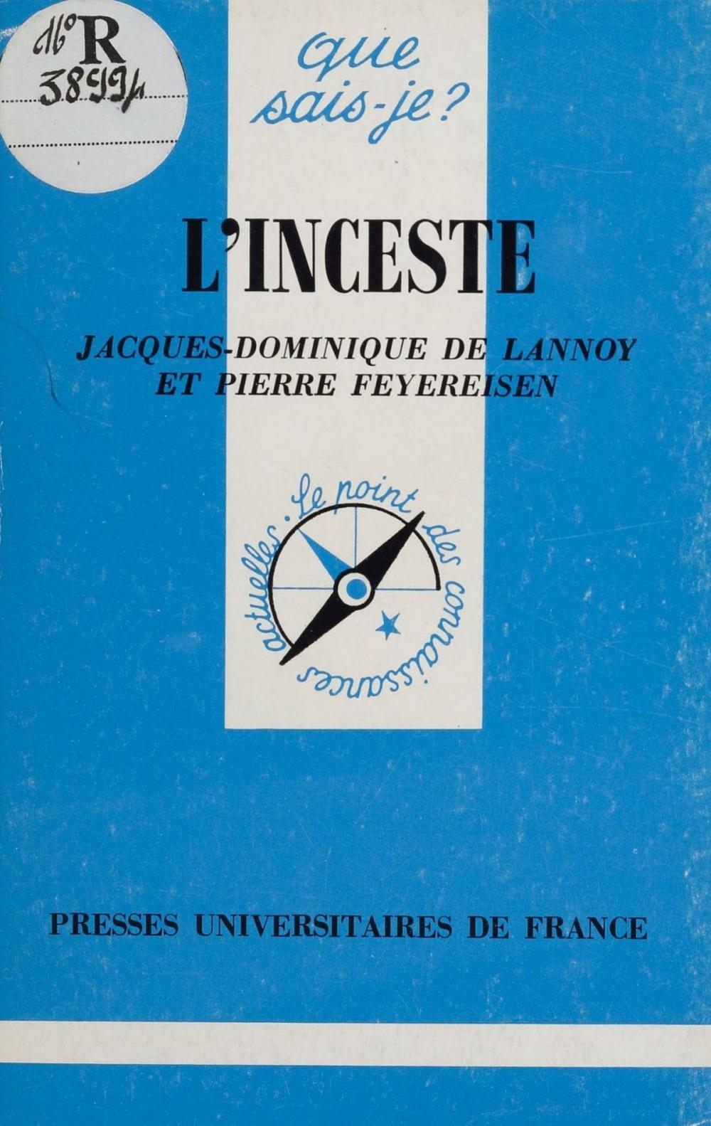 Big bigCover of L'Inceste