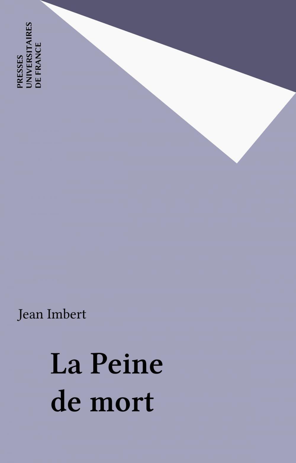 Big bigCover of La Peine de mort