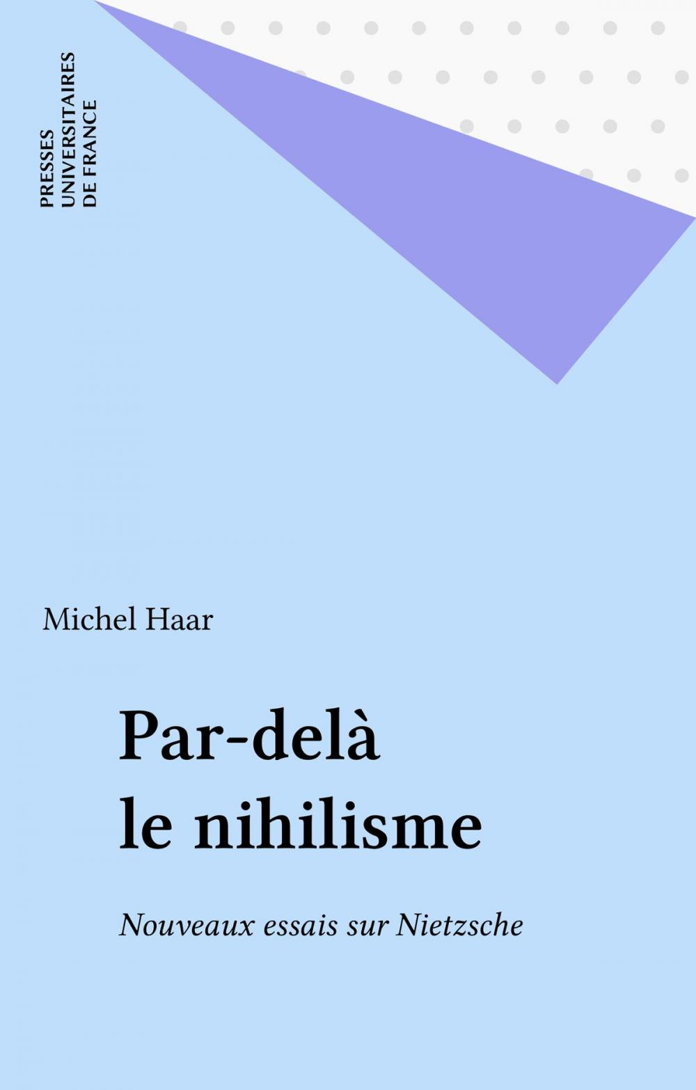 Big bigCover of Par-delà le nihilisme