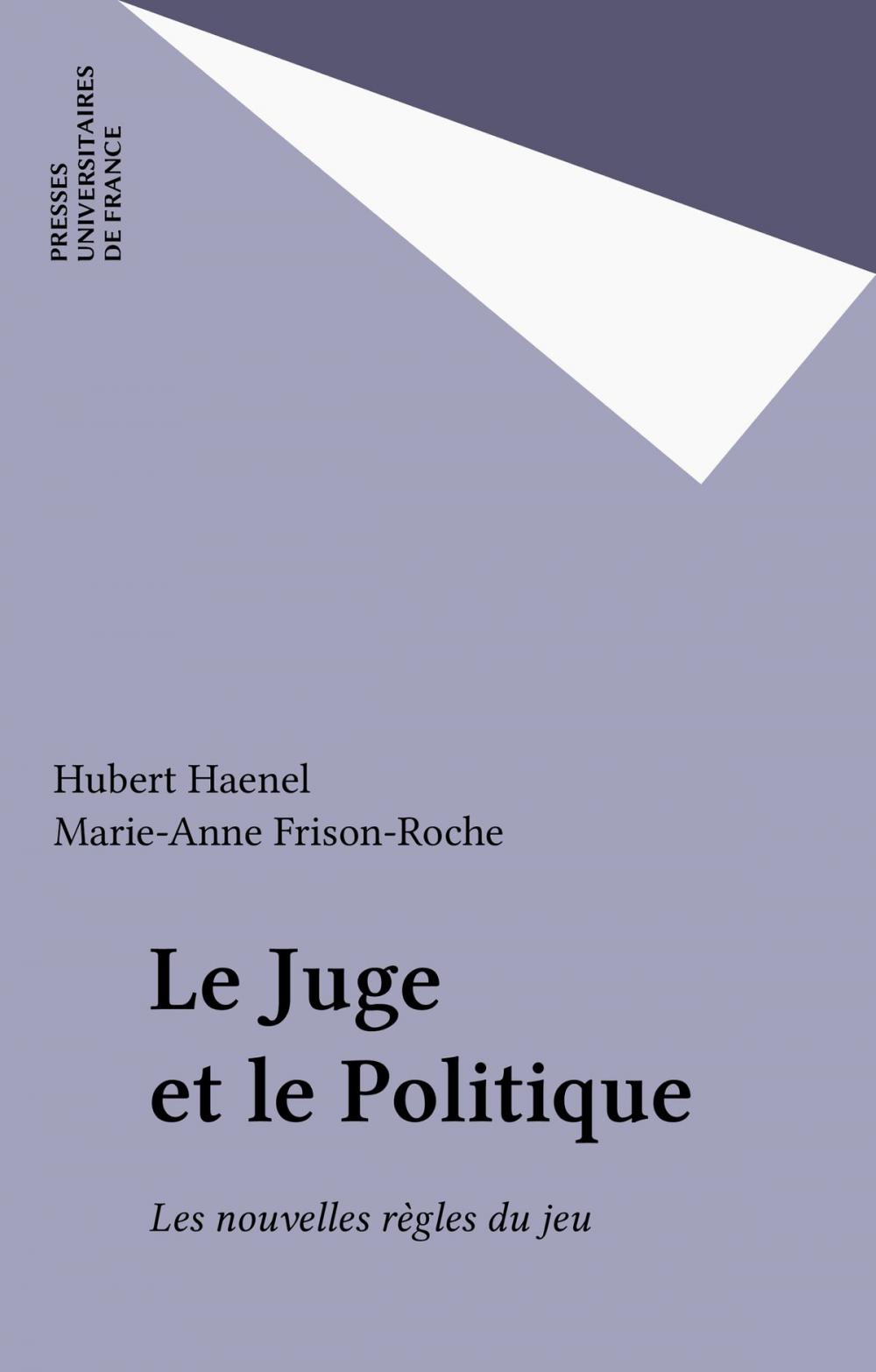 Big bigCover of Le Juge et le Politique