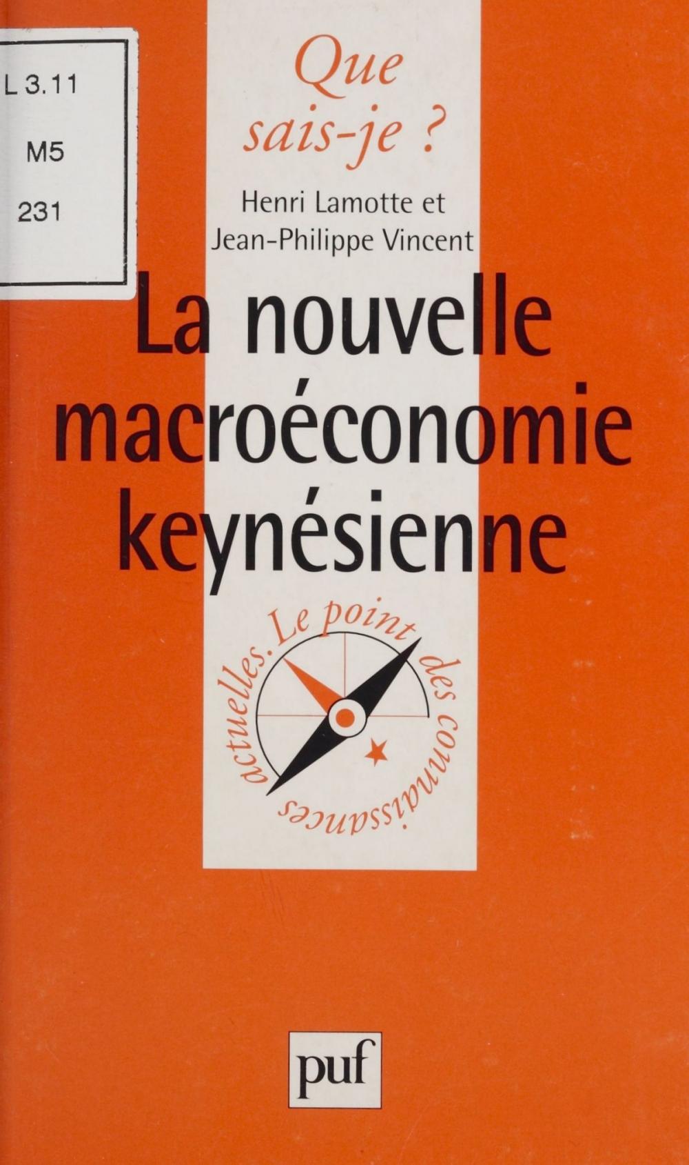 Big bigCover of La nouvelle macroéconomie keynésienne