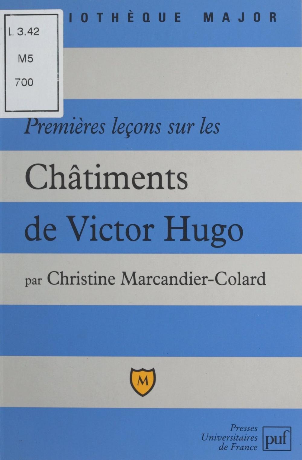 Big bigCover of Premières leçons sur Les Châtiments, de Victor Hugo