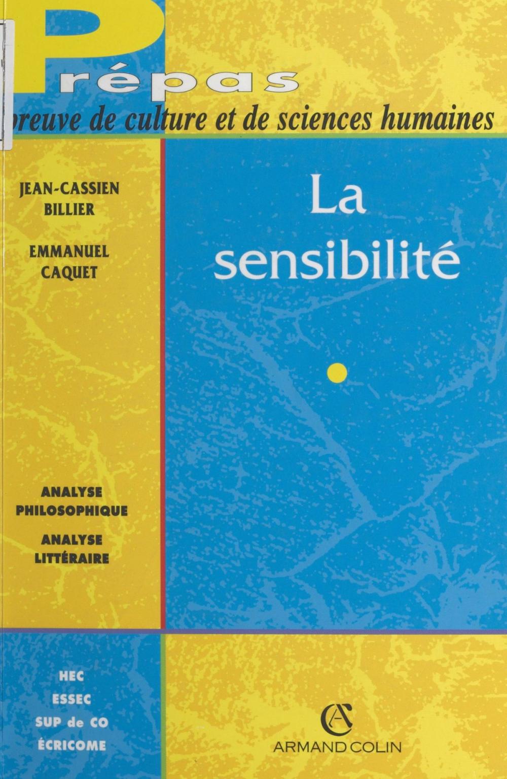 Big bigCover of La sensibilité