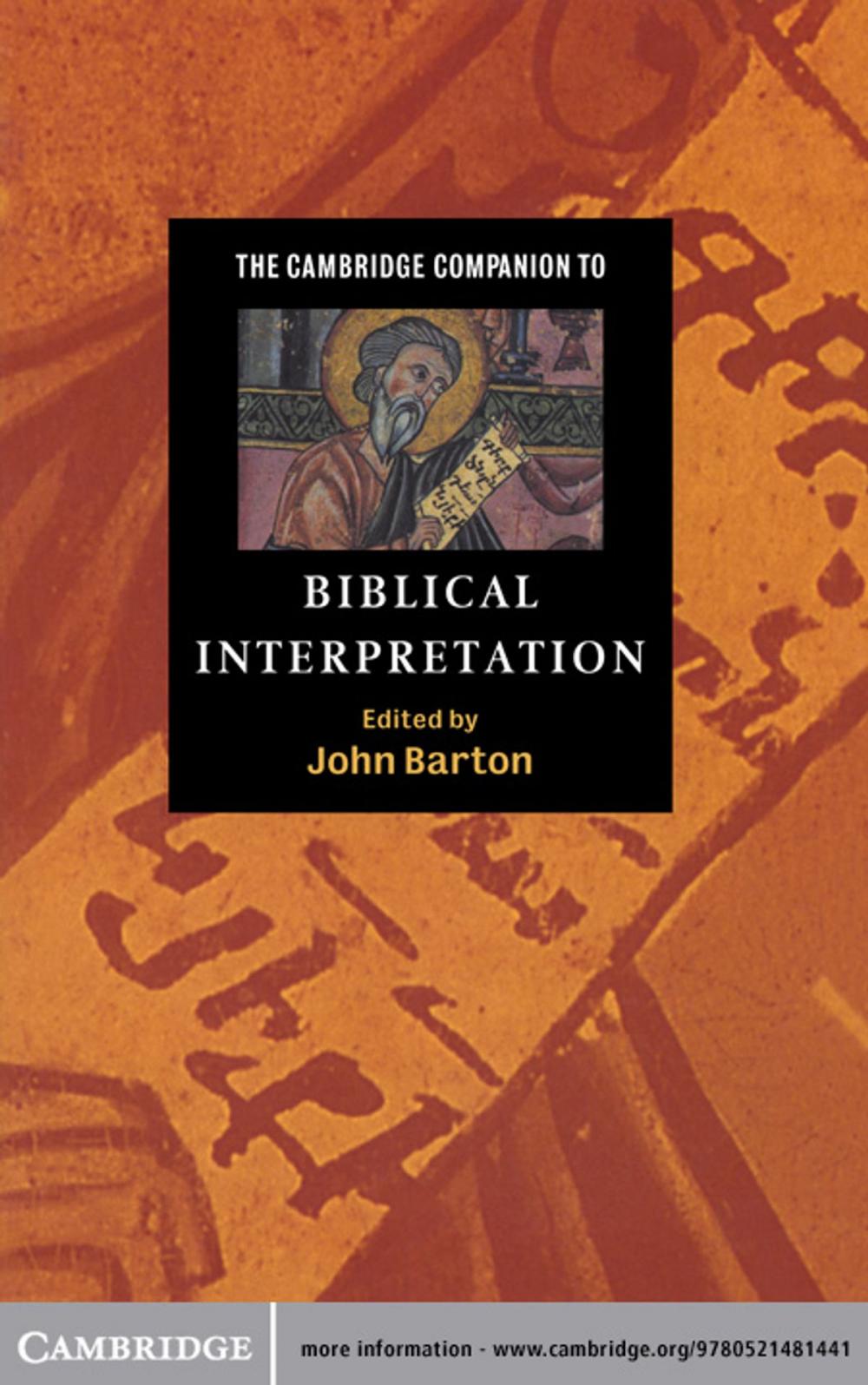 Big bigCover of The Cambridge Companion to Biblical Interpretation