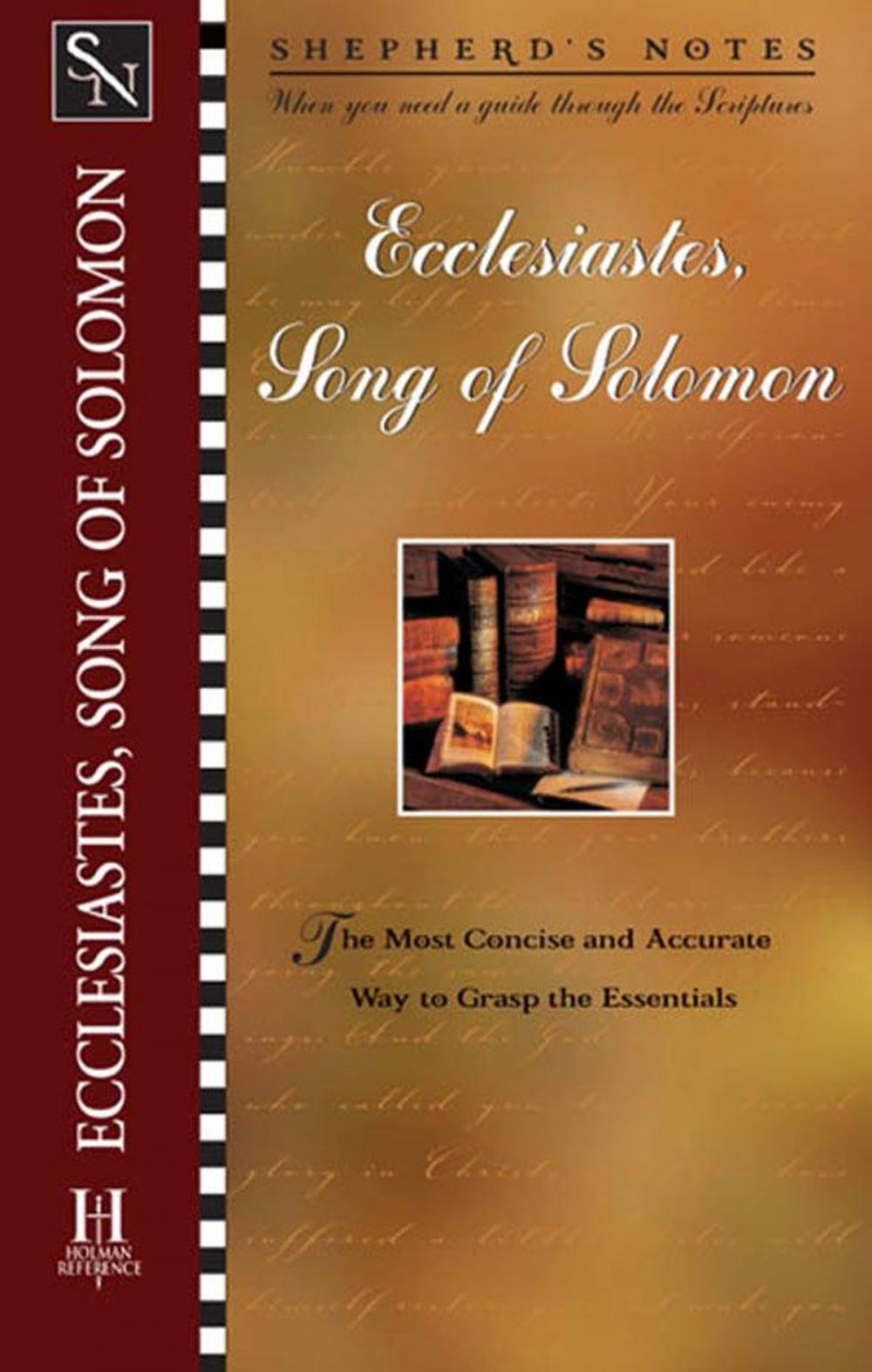 Big bigCover of Shepherd's Notes: Ecclesiastes/Song of Solomon