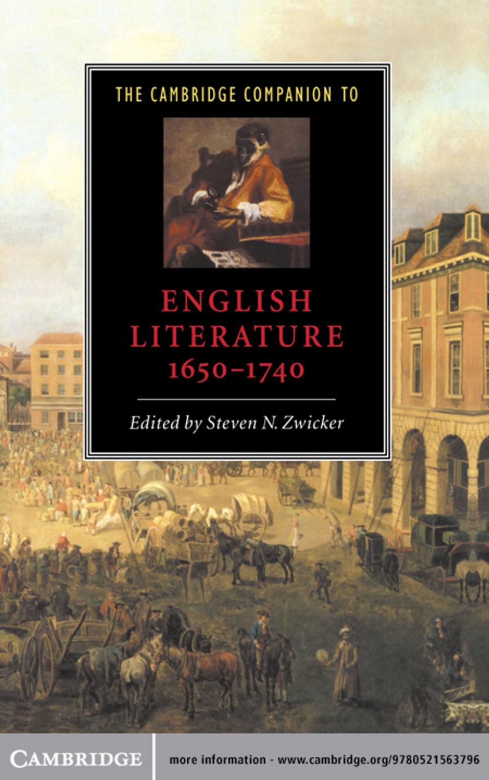 Big bigCover of The Cambridge Companion to English Literature, 1650–1740