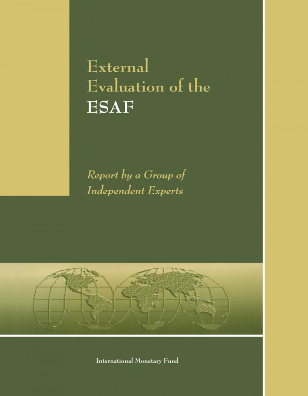 Big bigCover of External Evaluation of the ESAF