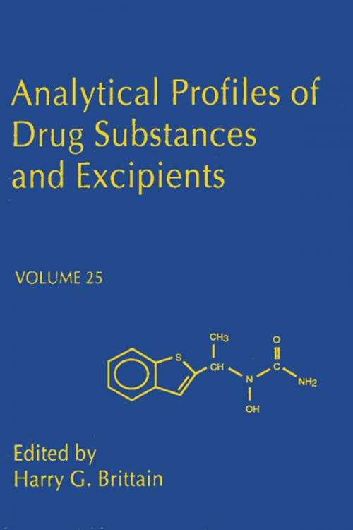 Cover of the book Analytical Profiles of Drug Substances and Excipients by Harry G. Brittain, Elsevier Science