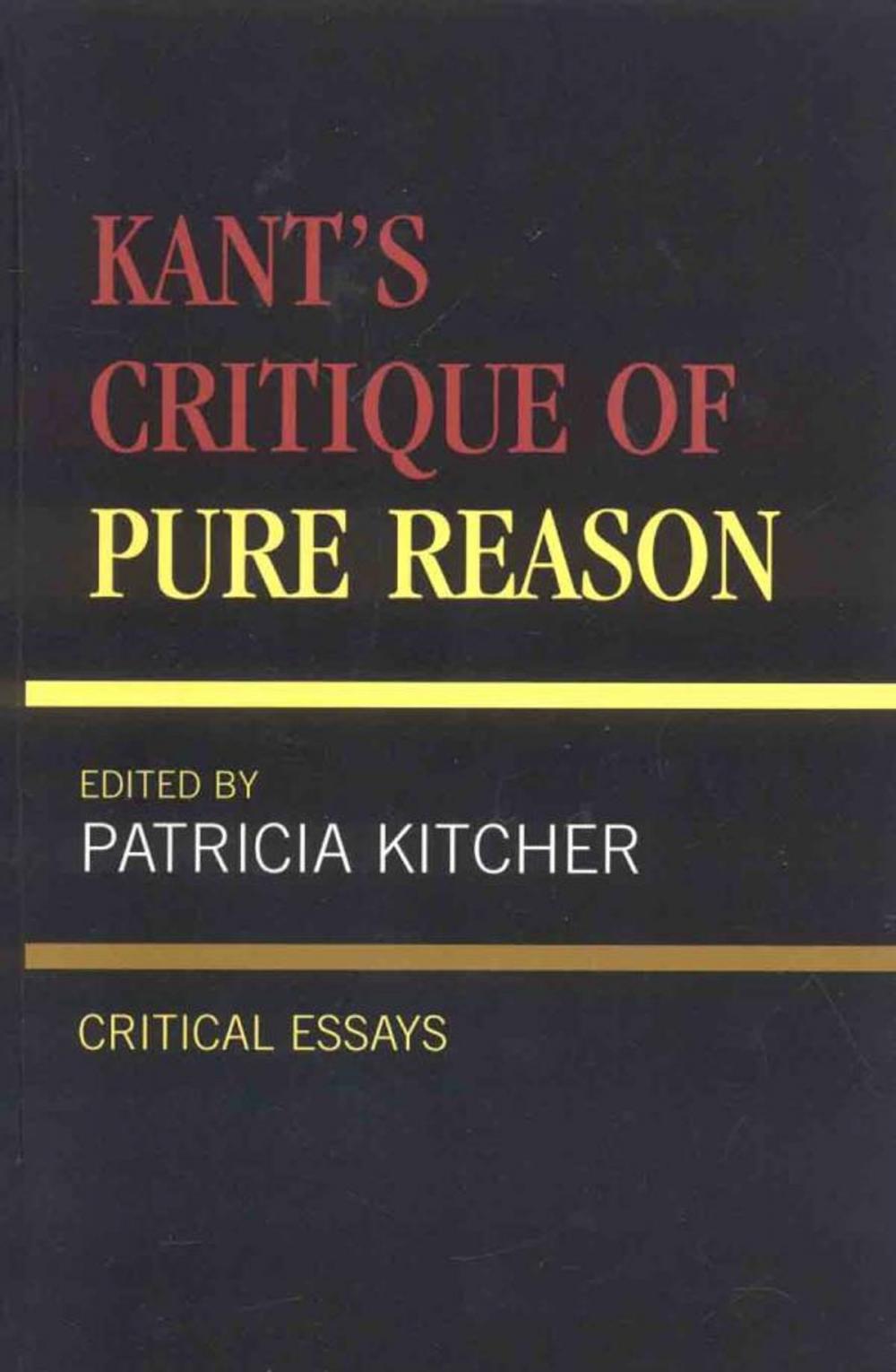 Big bigCover of Kant's Critique of Pure Reason