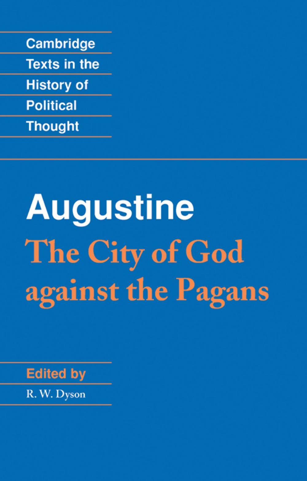 Big bigCover of Augustine: The City of God against the Pagans