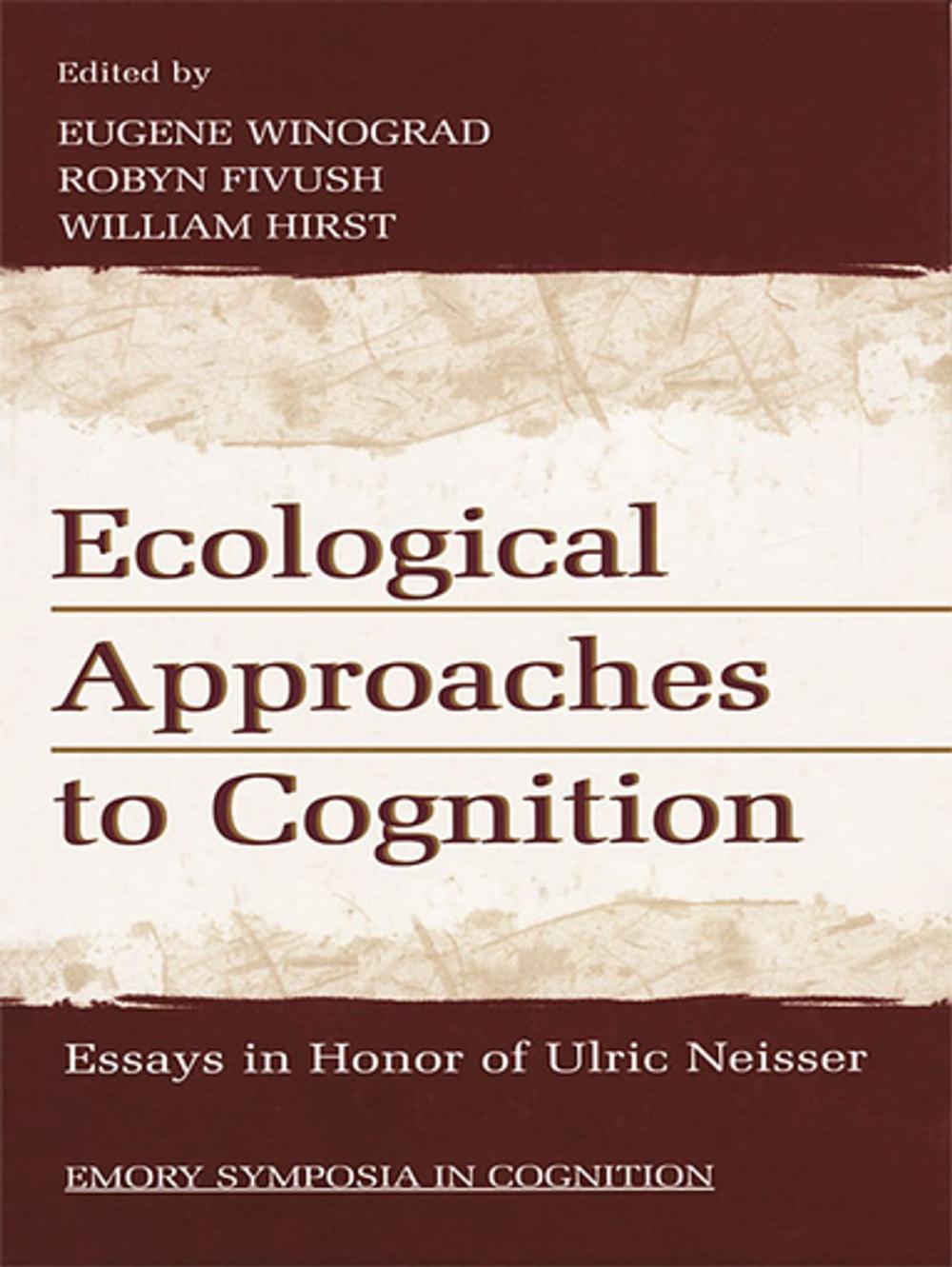 Big bigCover of Ecological Approaches to Cognition