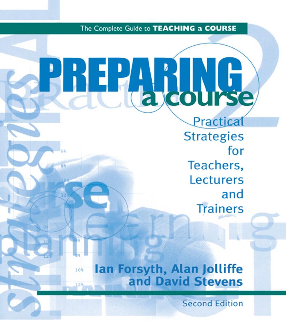 Big bigCover of Preparing a Course