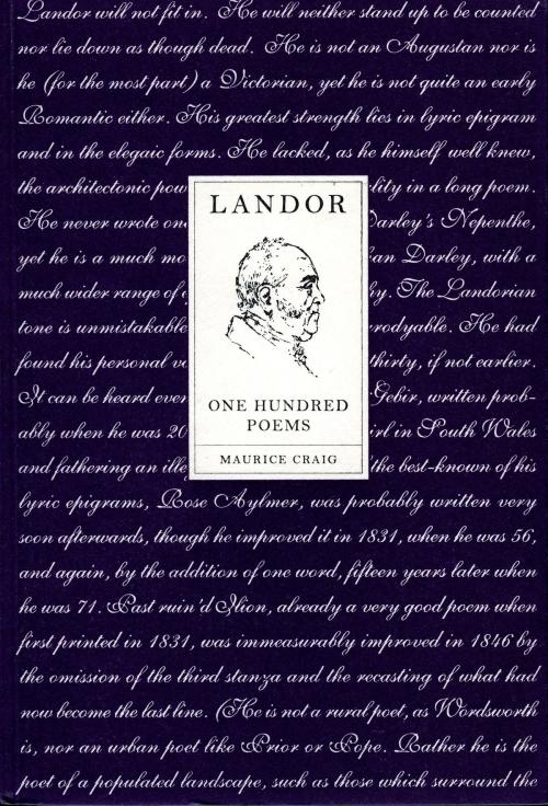 Cover of the book Landor by Walter Savage Landor, The Lilliput Press