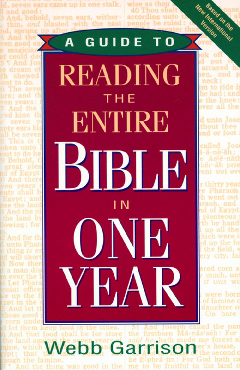 Big bigCover of A Guide To Reading The Entire Bible In One Year