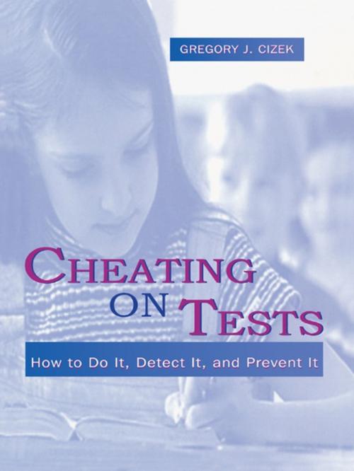 Cover of the book Cheating on Tests by Gregory J. Cizek, Taylor and Francis