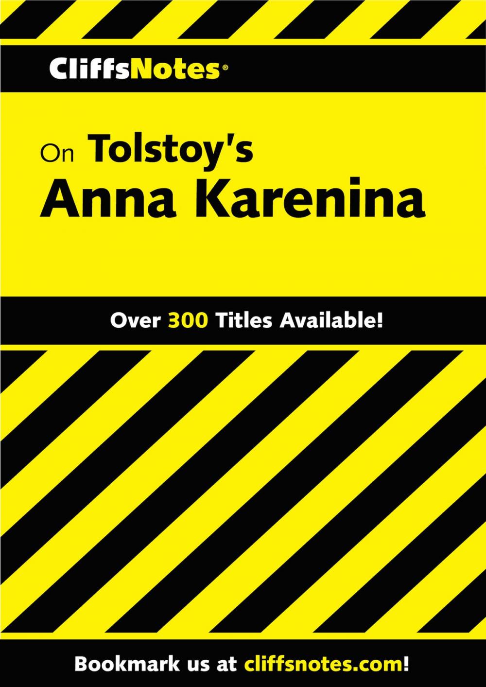 Big bigCover of CliffsNotes on Tolstoy's Anna Karenina